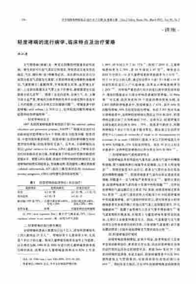 電子煙哮喘患者臨床特點不包括