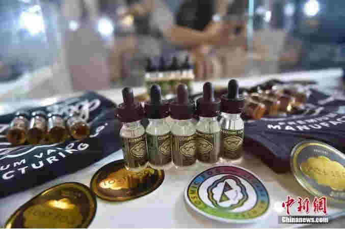 資料圖 ：電子煙煙油。 中新網記者 金碩 攝