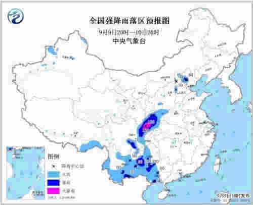 暴雨藍色預警繼續發布 北京北部等地有大雨或暴雨